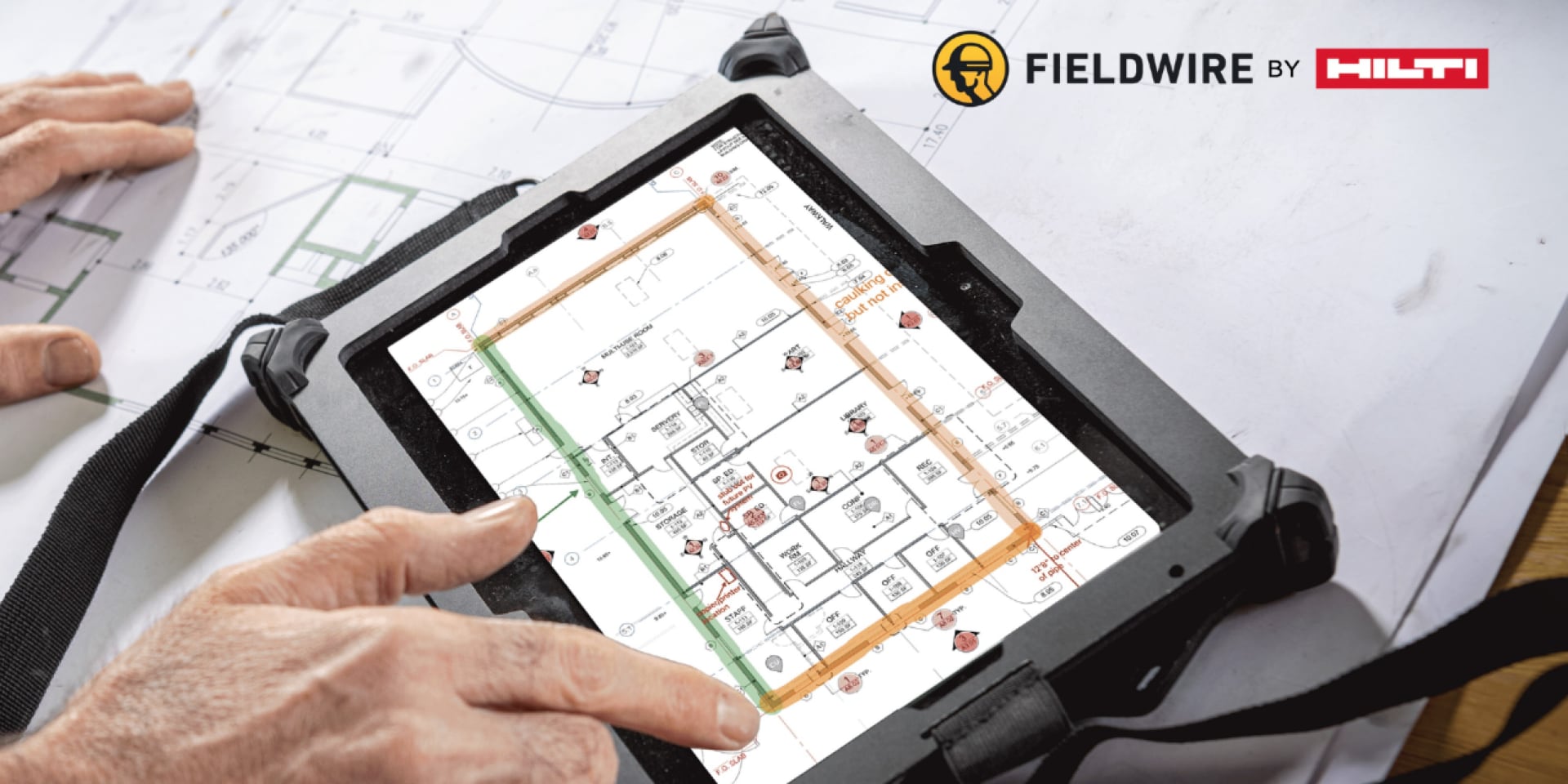 Fieldwire by Hilti application pour la gestion du lieu de travail sur une tablette