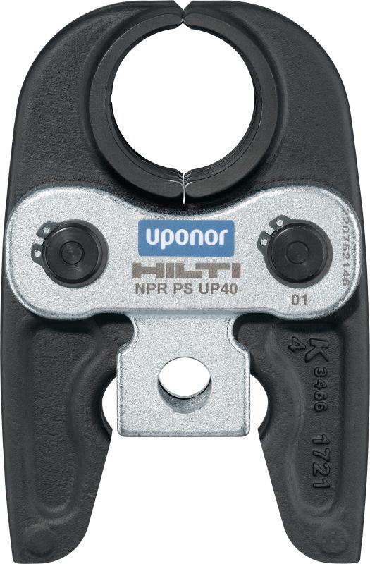 NPR PS UP persbek Persbekken voor Uponor S-Press® / S-Press Plus® persfittingen tot 50 mm. Compatibel met de Hilti NPR 32 perstangen.