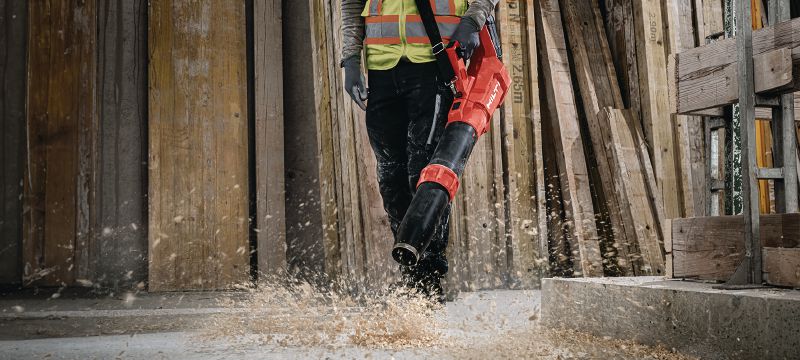 Souffleur sans fil NBL 6-22 Souffleur de chantier puissant pour dégager les débris de chantier et préparer les surfaces de travail (plateforme de batteries Nuron) Applications 1