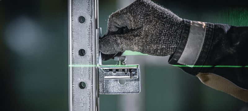 MT- FL OC Fast-Lock dop met bout Fast-Lock moer met bout voor het bevestigen van basisplaten en verbinders aan MT schoor kanalen Toepassingen 1