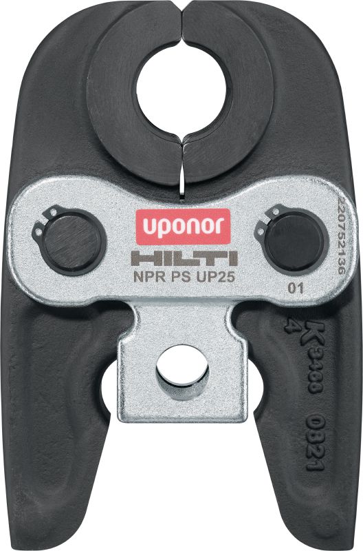 NPR PS UP persbek Persbekken voor Uponor S-Press® / S-Press Plus® persfittingen tot 50 mm. Compatibel met de Hilti NPR 32 perstangen.