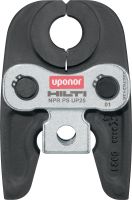 NPR PS UP persbek Persbekken voor Uponor S-Press® / S-Press Plus® persfittingen tot 50 mm. Compatibel met de Hilti NPR 32 perstangen.